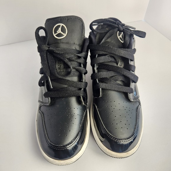 Air Jordan 1 Low SE All-Star GS Men's Black Leather Tennis Shoes Size 7Y - Picture 6 of 9